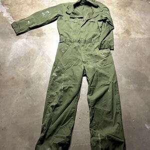 Sz 42 Vintage US Army Military Mens distressed Work Uniform 100 % Cotton